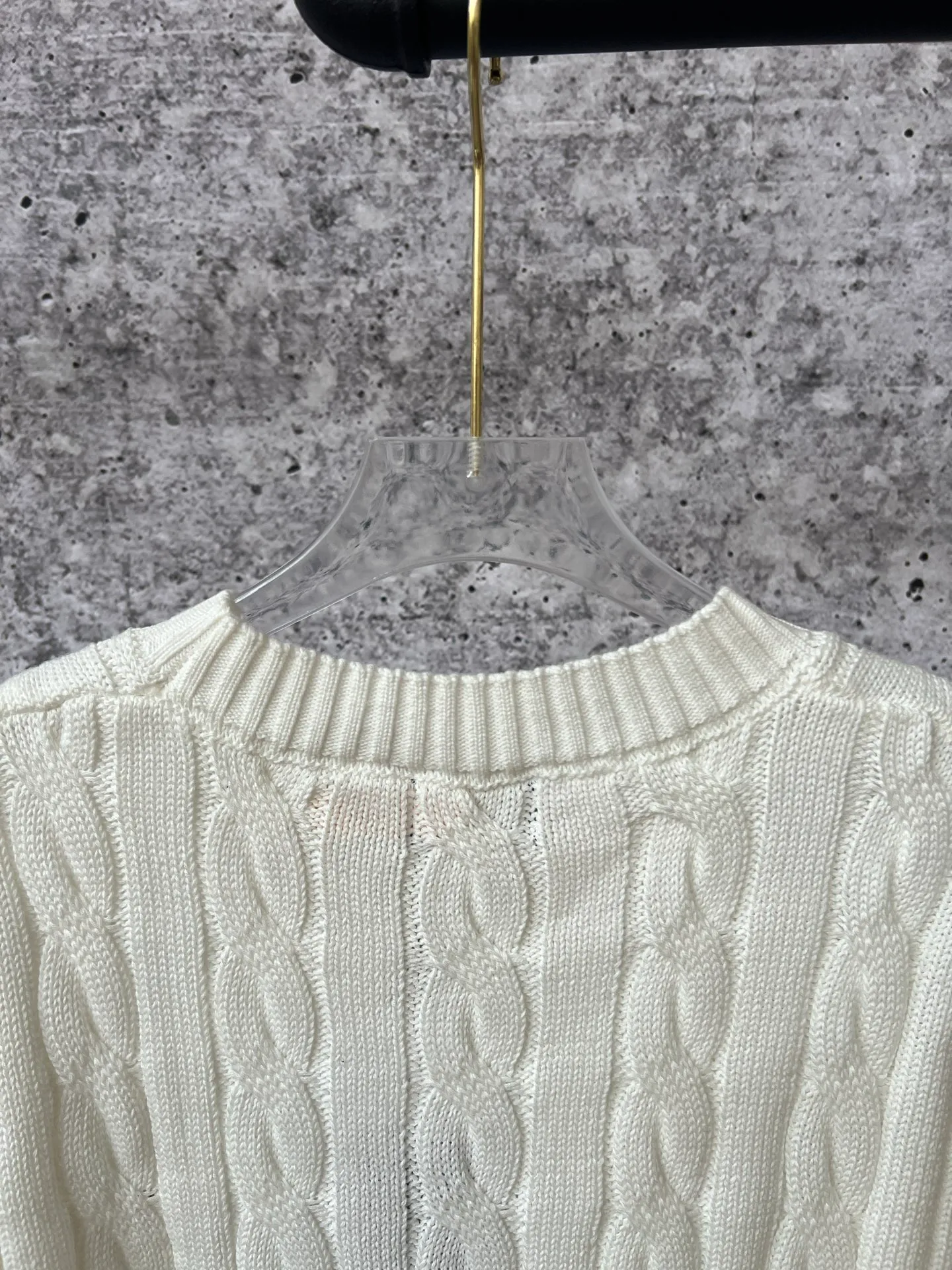 P230 Ralph Lauren men's and women's round neck rubberized sweater, made of the same pure cotton washed fabric as the original, no difference in craftsmanship details, original pony embroidery on the chest, restored one to one